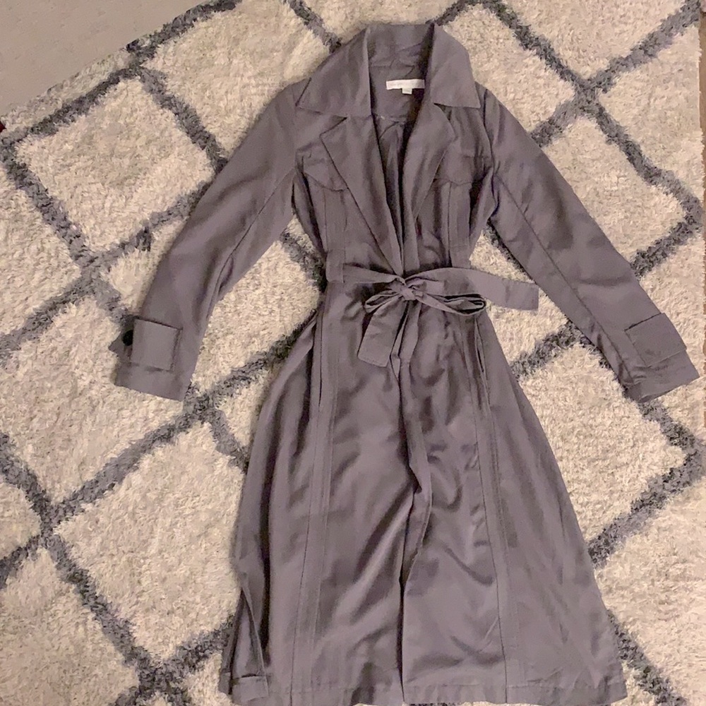 XS- Gray Trench Coat